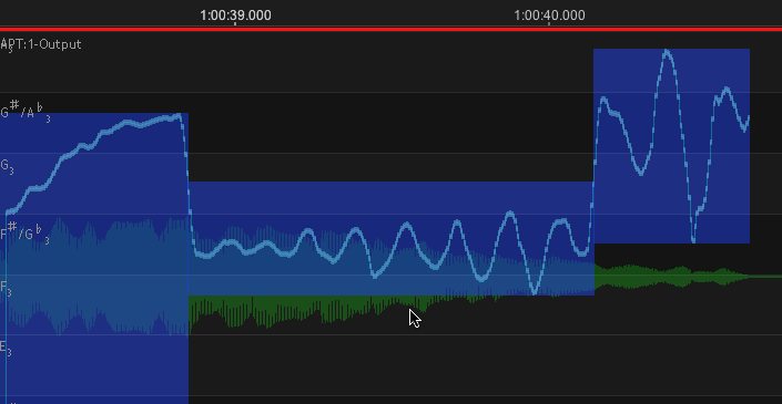 Pitch Block smoothed transitions